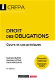 Droit des obligations - CRFPA - Examen national Session 2023