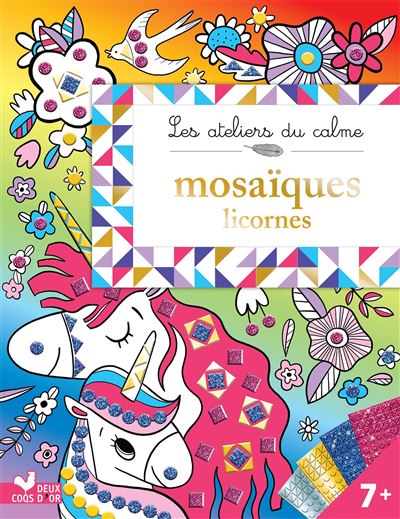 Mosaïques mousse - licornes - pochette avec accessoires - Amandine Notaert - broché