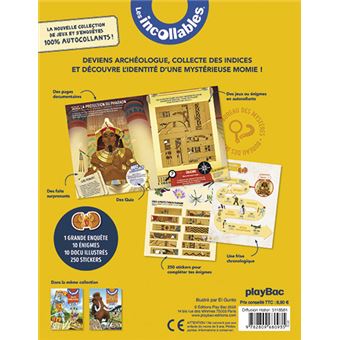 Les Incollables - Mission Égypte - Mes énigmes en stickers