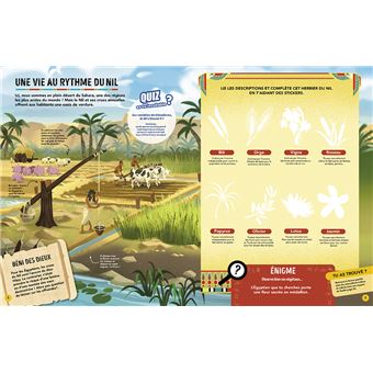Les Incollables - Mission Égypte - Mes énigmes en stickers
