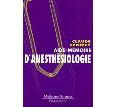 Aide-memoire anesthesiologie