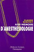 Aide-memoire anesthesiologie