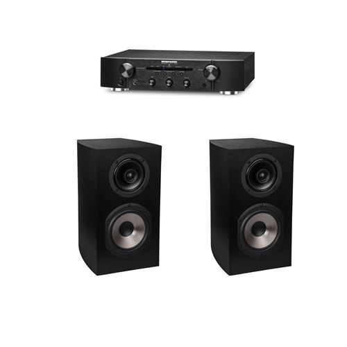 Amplificateur Marantz PM5005/N1B Noir + Paire d'enceintes bibliothèque Cabasse Antigua MC170 Noir