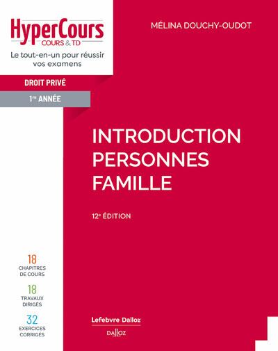 Droit civil 1ère année : introduction, les personnes, la famille