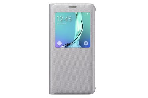 Etui Samsung S View Cover pour Galaxy S6 Edge+ Argent
