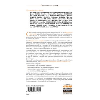 Cas en management des achats