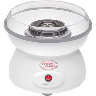 Machine à Barbe à Papa plat de 27 cm élément chauffant à quartz accessoires Clatronic ZWM 3478 500 Blanc - 1