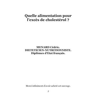 Quelle alimentation pour l'excès de cholestérol ?