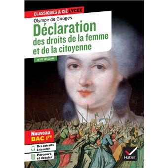 Déclaration des droits de la femme et de la citoyenne (oeuvre au programme Bac 2024, 1re G & T)