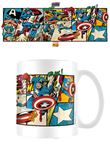 Mug Marvel Captain America Retro Panels