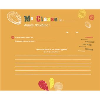 Mon album photos de classe - Maternelle et primaire avec stickers