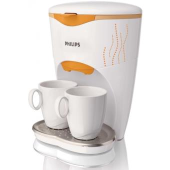 Steen oorsprong heuvel Philips Cucina Cafe Duo HD 7140 - Koffiezetapparaat - wit/oranje - Fnac.be
