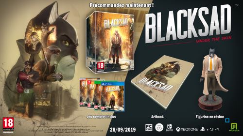 Pochette avant du jeu Blacksad Under the Skin Edition Collector Xbox One