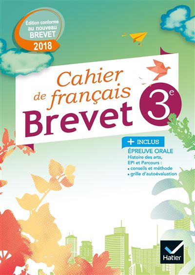 Cahier de Français 3ème Cycle 4 Spécial Brevet