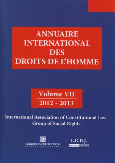 Annuaire international des droits de l'homme vii 2012-2013 -  Collectif - broché
