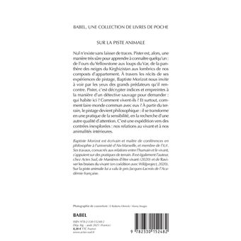 Sur la piste animale