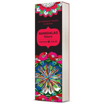 60 marque-pages à colorier - Mandalas Fleurs