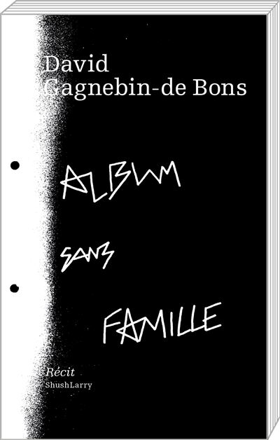 Album sans famille - David Gagnebin De Bons - Art et Fiction