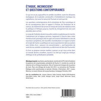 Éthique, inconscient et questions contemporaines