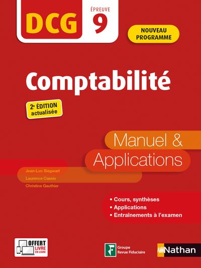 Comptabilité - DCG - Epreuve 9 - Manuel & Applications - 2019