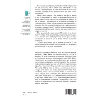 Droits fondamentaux et crise(s) des solidarités