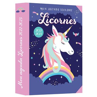 Mon agenda scolaire Licornes 2022-2023