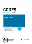 Code essentiel Droit pénal 2023 - À jour au 1er août 2023