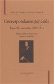 Correspondance générale