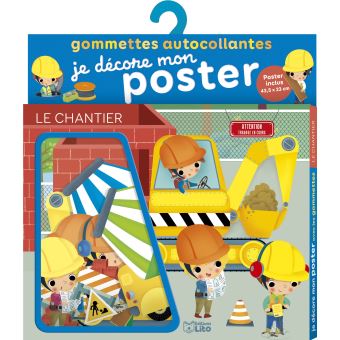 GRANDES GOMMETTES - JE DECORE MON POSTER 18MOIS- A LA FERME