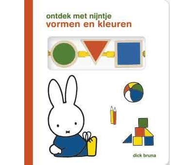 ontdek met nijntje vormen en kleuren kartonboek met houten blokjes cartonné Dick Bruna