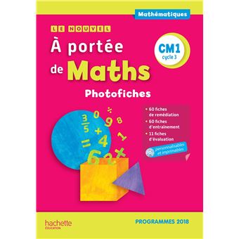 Le Nouvel A portée de maths CM1 - Photofiches + CD