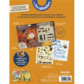 Les Incollables - Mission Préhistoire - Mes énigmes en stickers