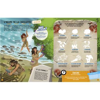 Les Incollables - Mission Préhistoire - Mes énigmes en stickers