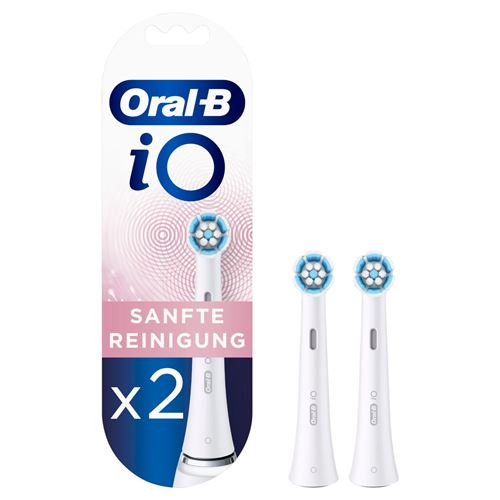 Brossettes de nettoyage douceur Oral-B IO 2 pièces Blanc