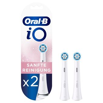 Brossettes de nettoyage douceur Oral-B IO 2 pièces Blanc