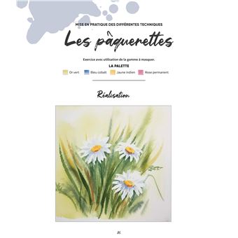 Peindre les fleurs à l'aquarelle