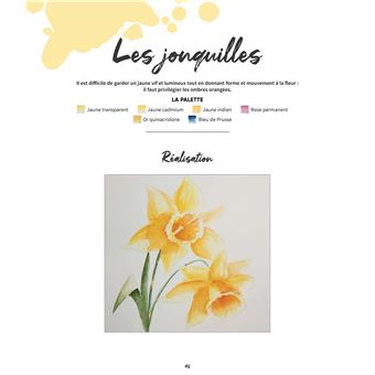 Peindre les fleurs à l'aquarelle