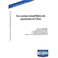 Les cessions immobilières du patrimoine de l’etat
