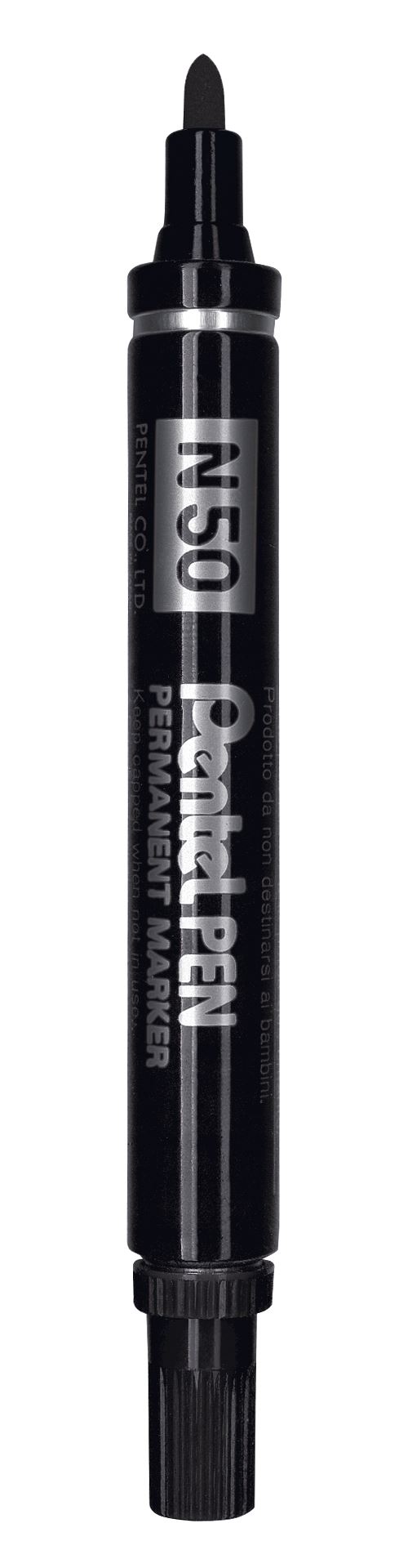 Pentel Marqueur Permanent - Noir - N50 - Pointe Moyenne - Pentel