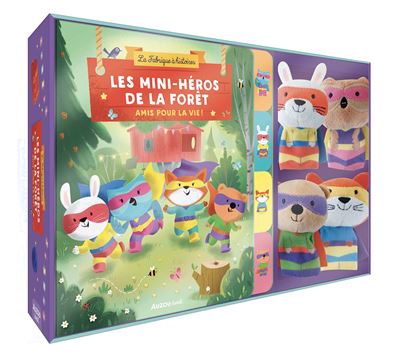 Coffret marionnettes à doigts - les mini-héros de la forêt - Dan Taylor - Boîte ou accessoire