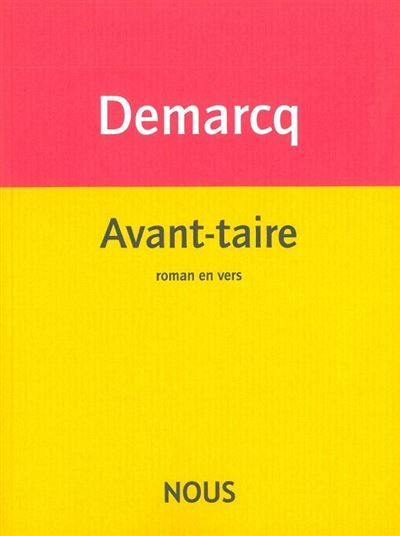 Avant-taire - Jacques Demarcq - broché