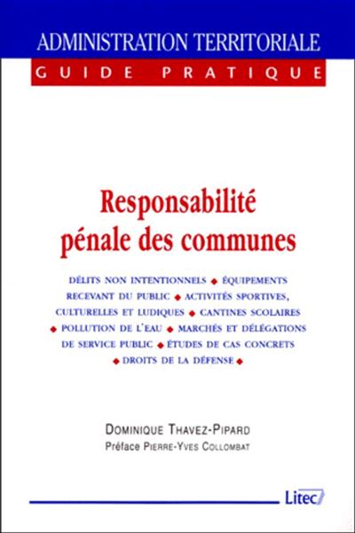 Responsabilit P Nale Des Communes D Lits Non Intentionnels Quipements Recevant Du Public