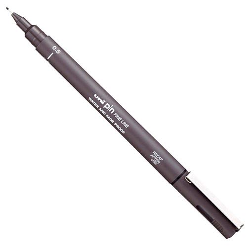 Feutre technique Uni-ball Pin 0,5 mm Gris fonc&eacute;