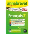 Annales du brevet Annabrevet 2022 Français 3e