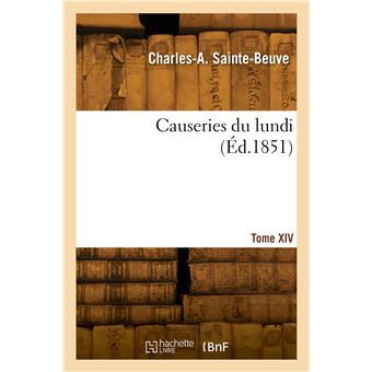 Causeries du lundi. Tome XIV