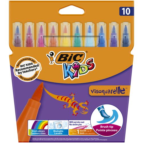 Etui de 10 feutres Bic Kids Visaquarelle