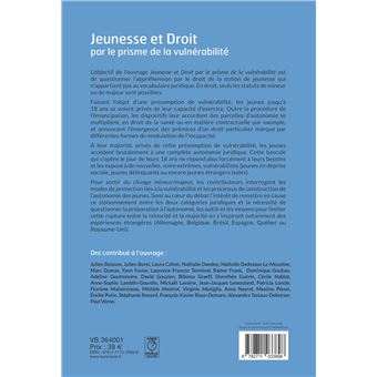 Jeunesse et droit par le prisme de la vulnerabilite