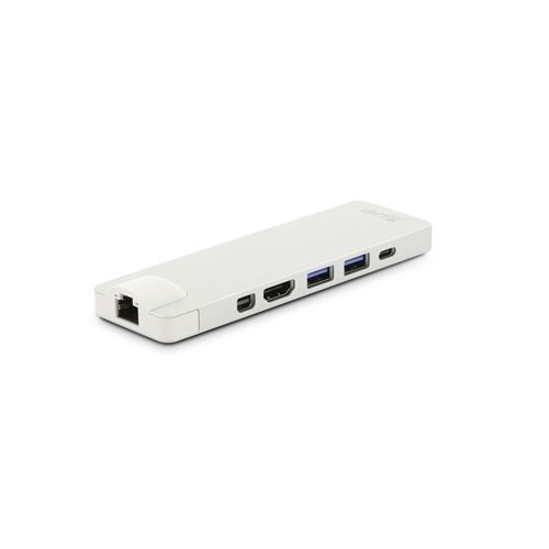 Mini Hub USB Type C 8 ports LMP Argent