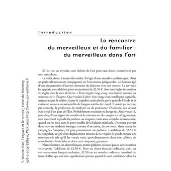 L'oeuvre d'art, l'espace et le temps