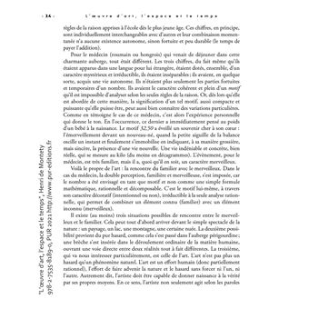 L'oeuvre d'art, l'espace et le temps